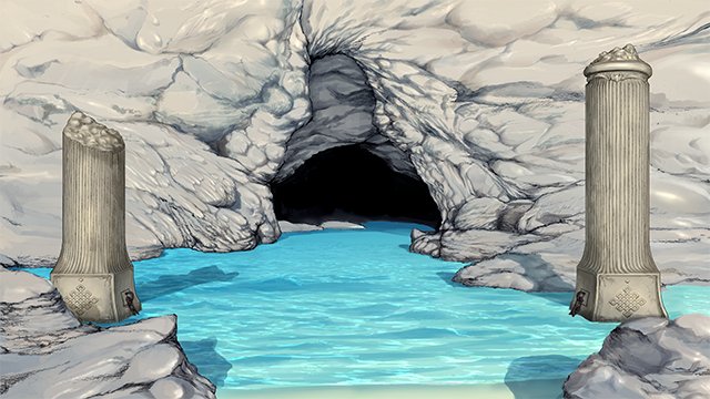 洞窟ステージの背景
