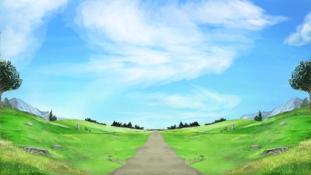 陽だまりの草原のステージ背景