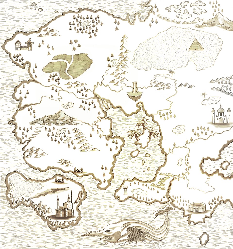 English Monsters の世界地図